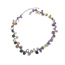 Load image into Gallery viewer, Lilac Charoite stone necklace.