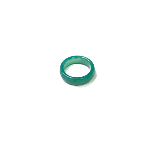 Green Agate ring with rugged detailing.